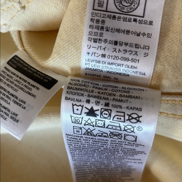 Butter Yellow Levi's Esther Modern Jacket, S - Picture 7 of 7